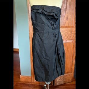 LOFT strapless black dress